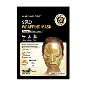 ماسک صورت آبرسان و ضد چروک فویل طلایی ام‌بیوتی MBeauty