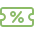 آیکون درصد تخفیف