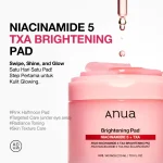خرید پد تونر نیاسینامید و روشن‌کننده و ضد لک 5% و ترانگزامیک اسید آنوا Anua