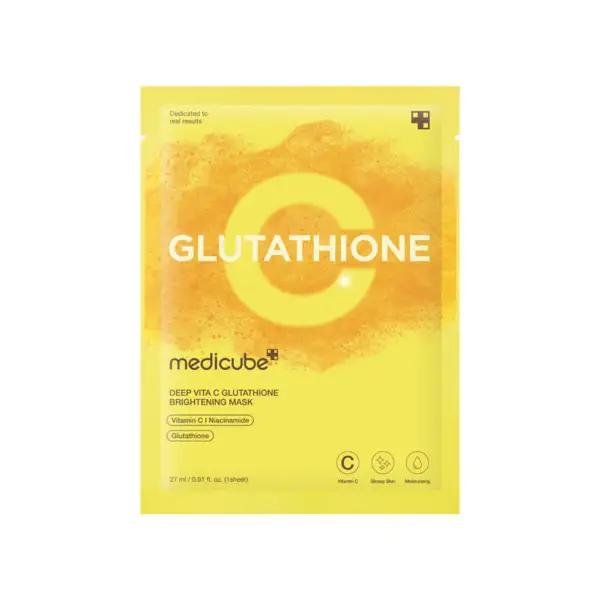 ماسک روشن‌کننده ویتامین C و گلوتاتیون مدی‌کیوب