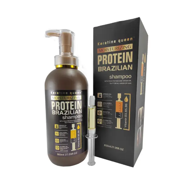 شامپو بدون سولفات و پروتئینه کراتین کویین Protein Brazilian