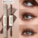 قیمت ریمل ضد آب حجم‌دهی و بلندکننده دو سر قهوه‌ای شیگلم