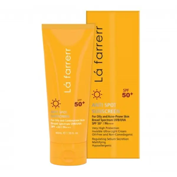 ضد آفتاب و ضد لک مخصوص پوست‌های چرب و مستعد آکنه لافارر