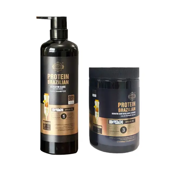 ست ماسک و شامپو پروتئین و کراتینه برزیلین