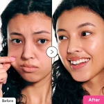 قبل و بعد سرم تقویت‌کننده پپتیدی و انرژی‌بخش اکوال‌بری Eqqualberry