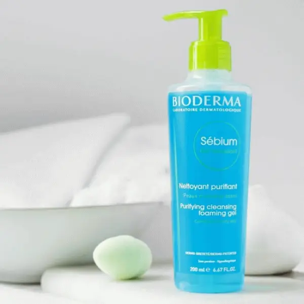 خرید ژل شستشوی پاک کننده منافذ صورت سبیوم بایودرما 200 میل