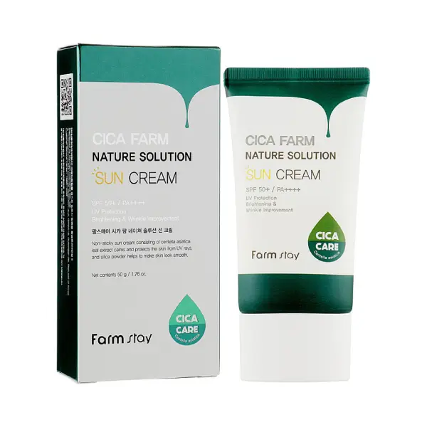 خرید کرم ضد آفتاب ضد چروک و روشن کننده سیکا فارم استی FarmStay