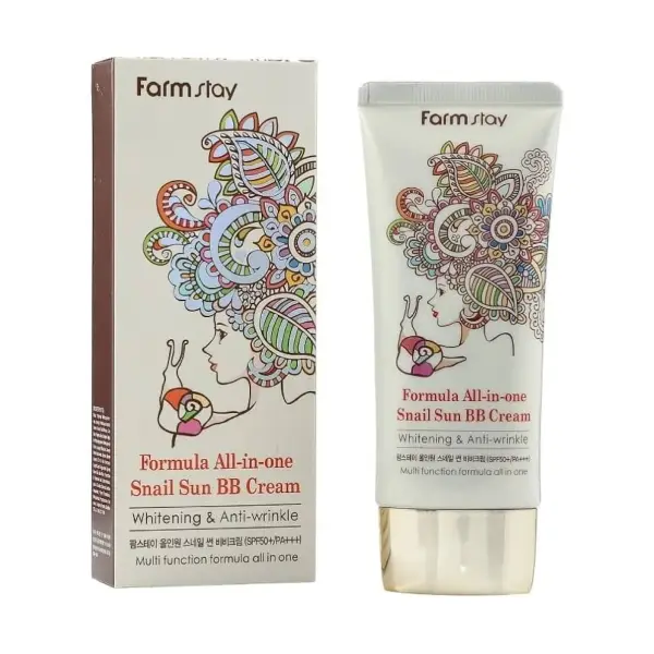 خرید بی بی کرم و ضدآفتاب SPF50 حلزون فارم استی FarmStay