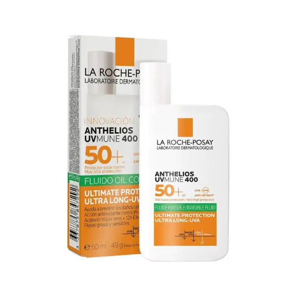 خرید فلوئید ضدآفتاب و مات‌کننده قوی +La Roche-Posay SPF50