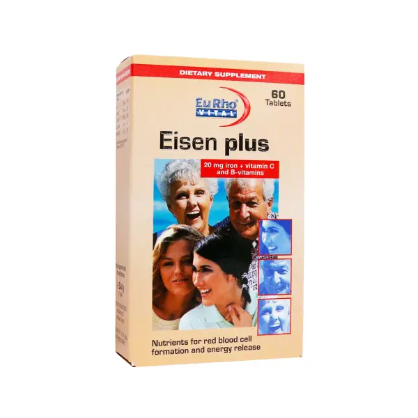 قرص آهن یوروویتال مدل Eisen Plus بسته 60 عددی