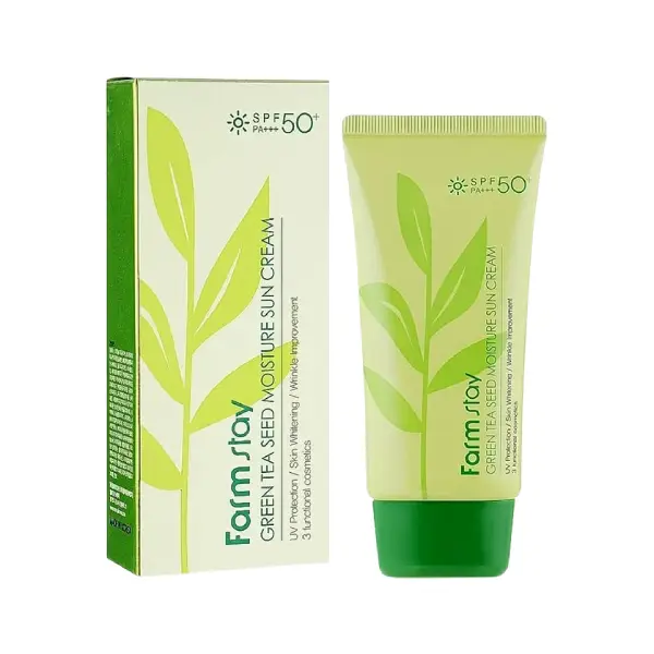 کرم ضد آفتاب و مرطوب کننده چای سبز فارم استی Farm Stay