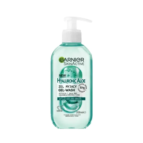 ژل شستشوی صورت آلوئه‌ورا و هیالورونیک اسید گارنیر Garnier