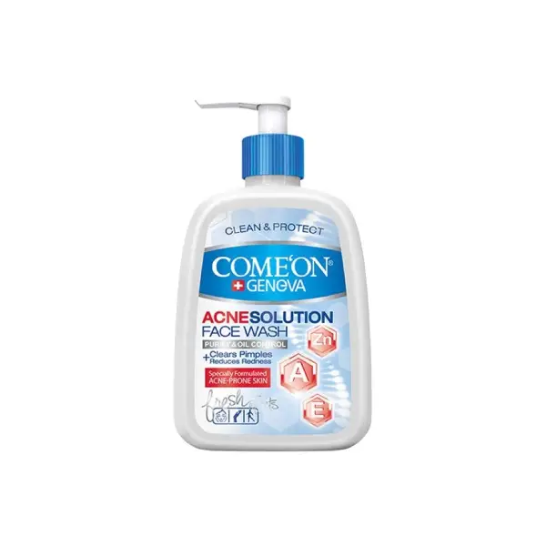 ژل شستشو صورت کامان مناسب پوست چرب و جوشدار 500 میل