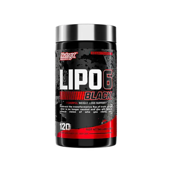 چربی سوز لیپوسیکس 6 بلک ناترکس 120 عددی Nutrex Lipo-6 Black
