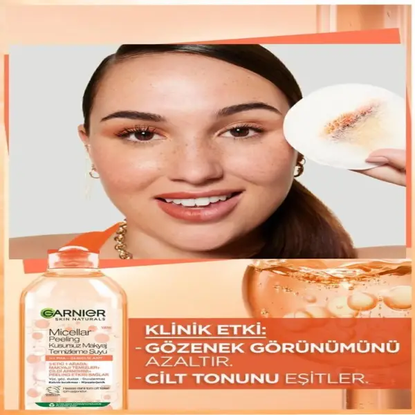 قیمت میسلار واتر آرایش پاک‌کن گارنیر حاوی گلیکولیک اسید و PHA