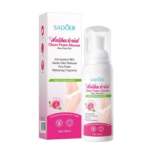فوم شستشو بیکینی بانوان ضد قارچ و باکتری گل رز سادور