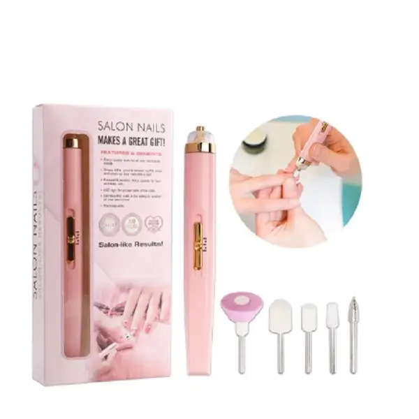 سوهان ناخن برقی مدلSalon Nailsابزار حرفه‌ای مانیکور و پدیکور خانگی