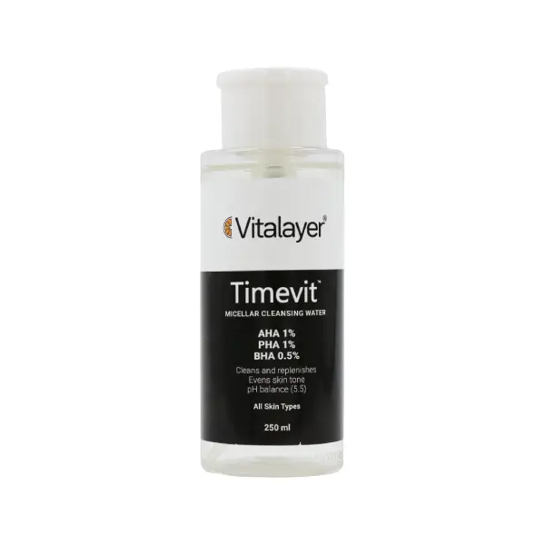 میسلار واتر پاک‌کننده آرایش ویتالیر مدل Vitalayer Timevit