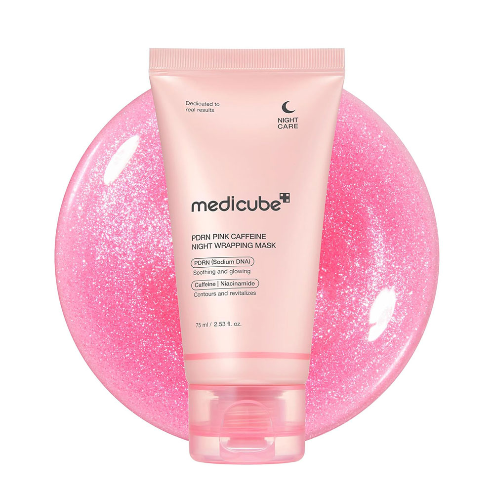 ماسک شب کافئین و PDRN ترمیم کننده جوانساز پوست مدی‌کیوب MediCube