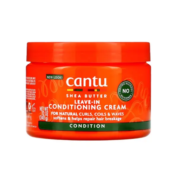 نرم‌کننده موی فر کانتو بدون نیاز به آبکشی بیرون حمام حاوی شی باترCantu