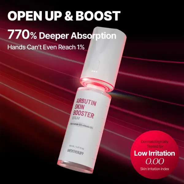 قیمت ست دستگاه و سرم ضدلک آربوتین بوستر مدی‌تراپی MEDITHERAPY