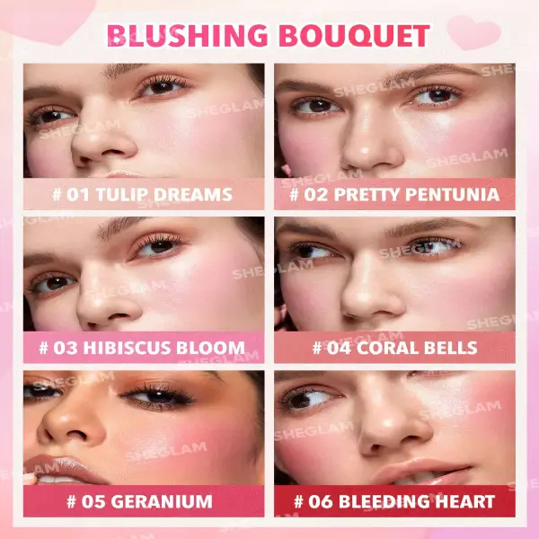 پالت رژگونه کرمی مدل Flush Crush شیگلم