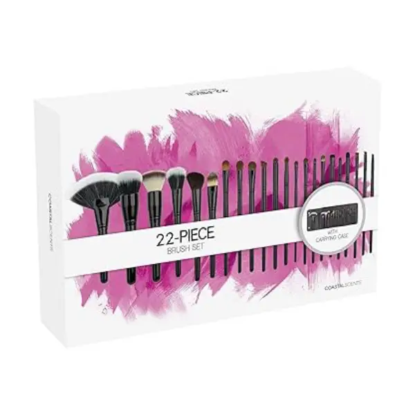 ست براش حرفه‌ای کستال سنتس Coastal Scents همراه کیف 22 تیکه