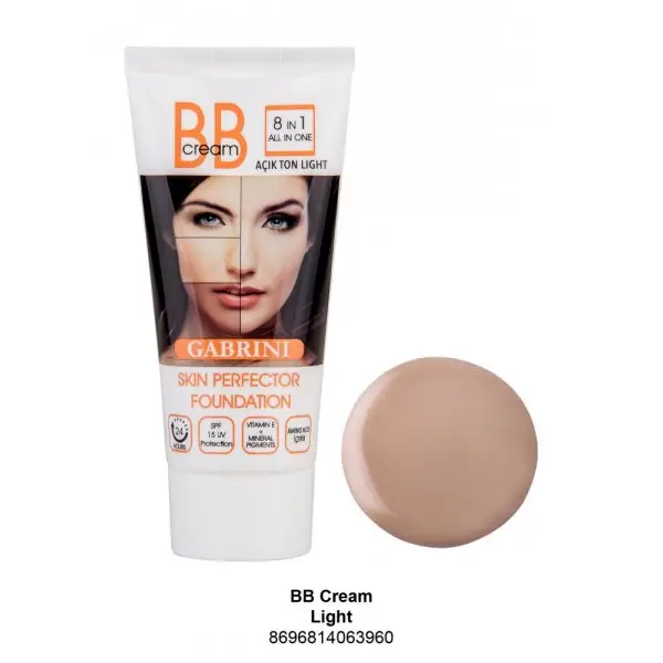 بی‌بی کرم 8 در 1 گابرینیGABRINI 8 in 1 BB Cream لایت