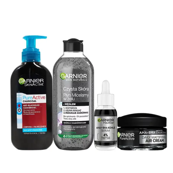 ست مراقبت پوست ضدجوش و مات‌کننده زغالی گارنیر