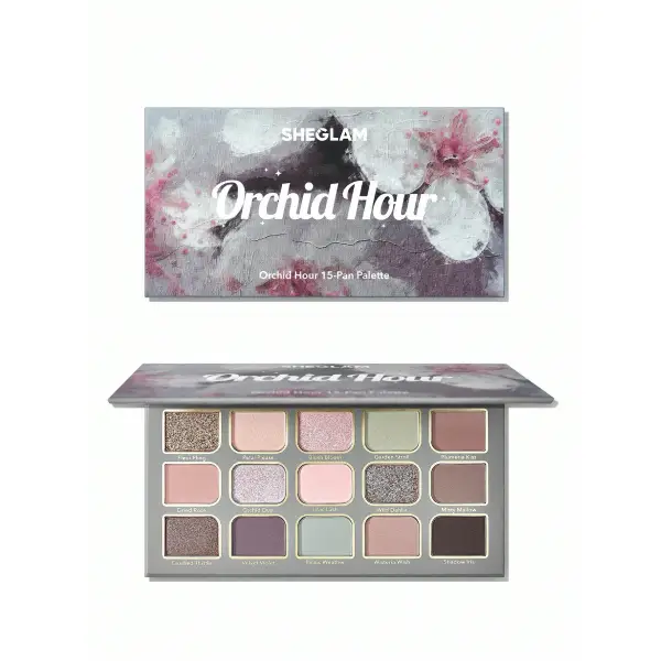 پالت سایه چشم 15 رنگ شیگلم مدل Orchid Hour