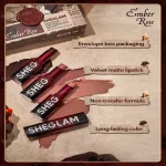 خرید ست رژ لب مات ماندگار Dynamatte Boom شیگلم مدل Ember Rose Set