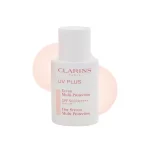 کرم ضدآفتاب و پرایمر رنگی روشن‌کننده کلارنس مدل UV Plus Multi-Protection Rosy Glow SPF50/PA++++