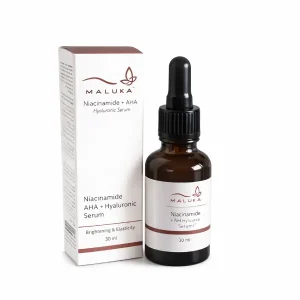 سرم نیاسینامید + AHA + هیالورونیک اسید مالوکا Maluka Niacinamide AHA Hyaluronic Serum 30ml