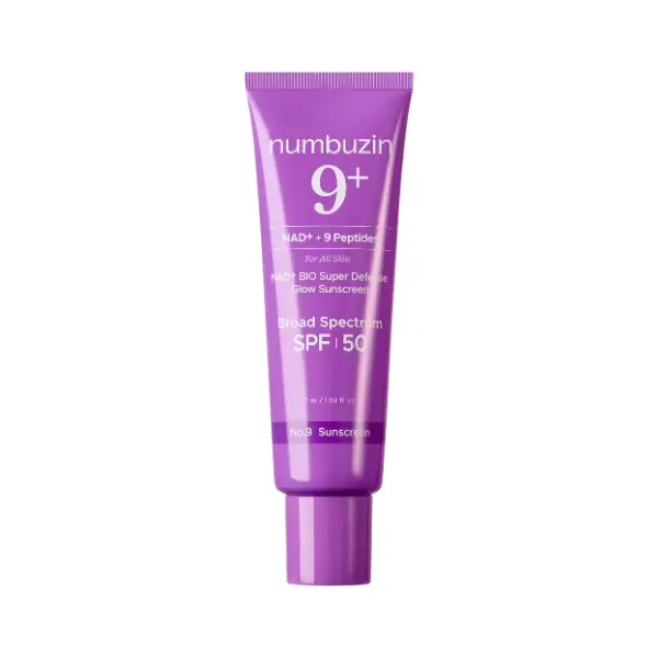 ضد آفتاب نامبوزین شماره 9 پپتاید Numbuzin No.9 NAD+ BIO Super Defense Glow Sunscreen SPF50