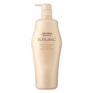 شامپو شیسیدو مدل Sublimic Aqua Intensive مخصوص موهای آسیب‌دیده و کم‌آب حجم 1000 میلی‌لیتر