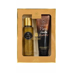 ست هدیه بادی میست شاین‌دار و لوسیون بدن یامانفن مدل Pure Vanilla Shimmer